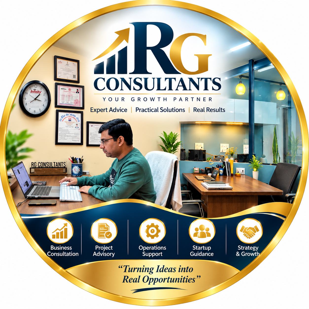 R G Consultants (Adv. Rachit Garg) logo