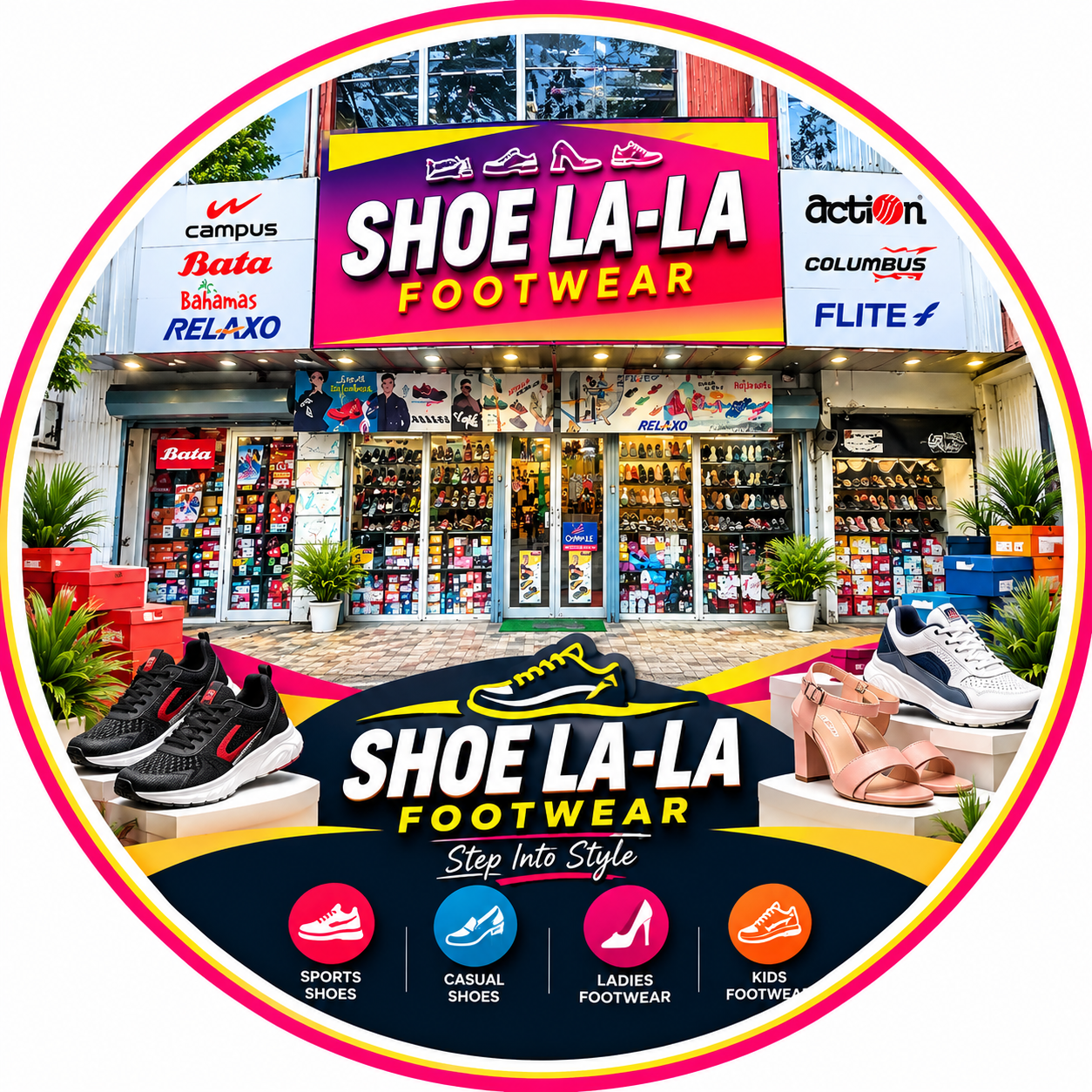 Shoe lala footwear logo