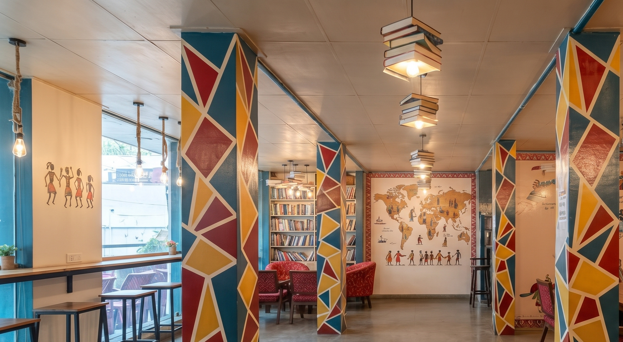 Maulyar BookCafe interior photo 2