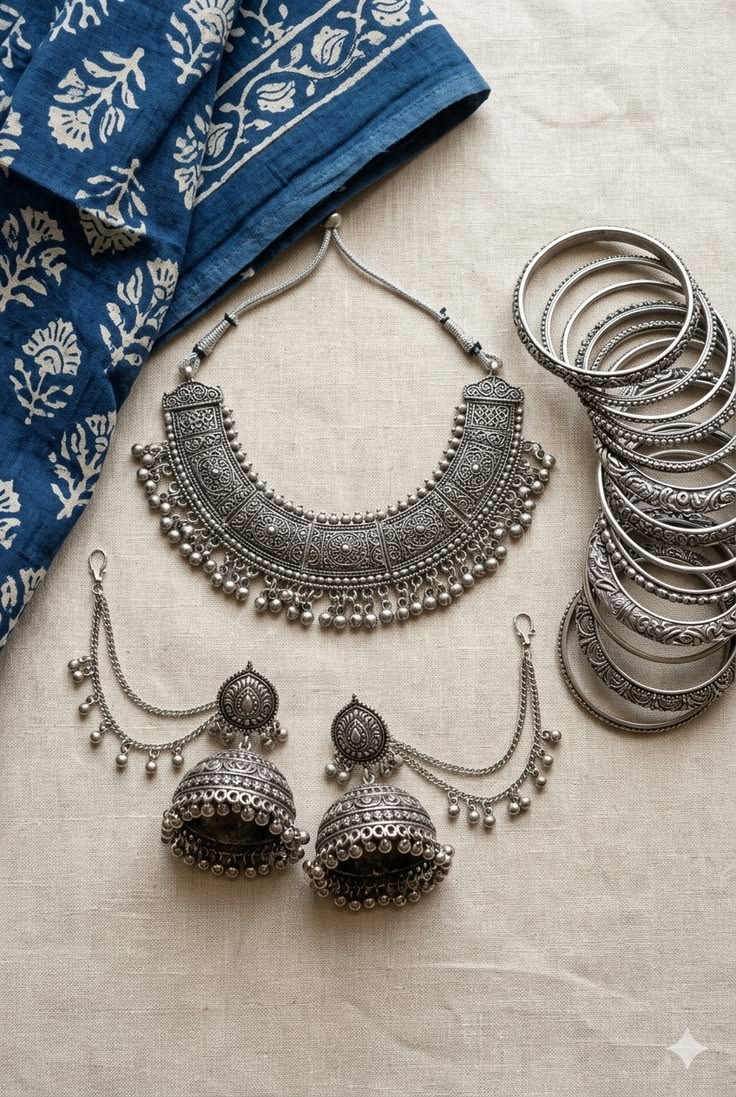 Oxidized Silver Jewellery