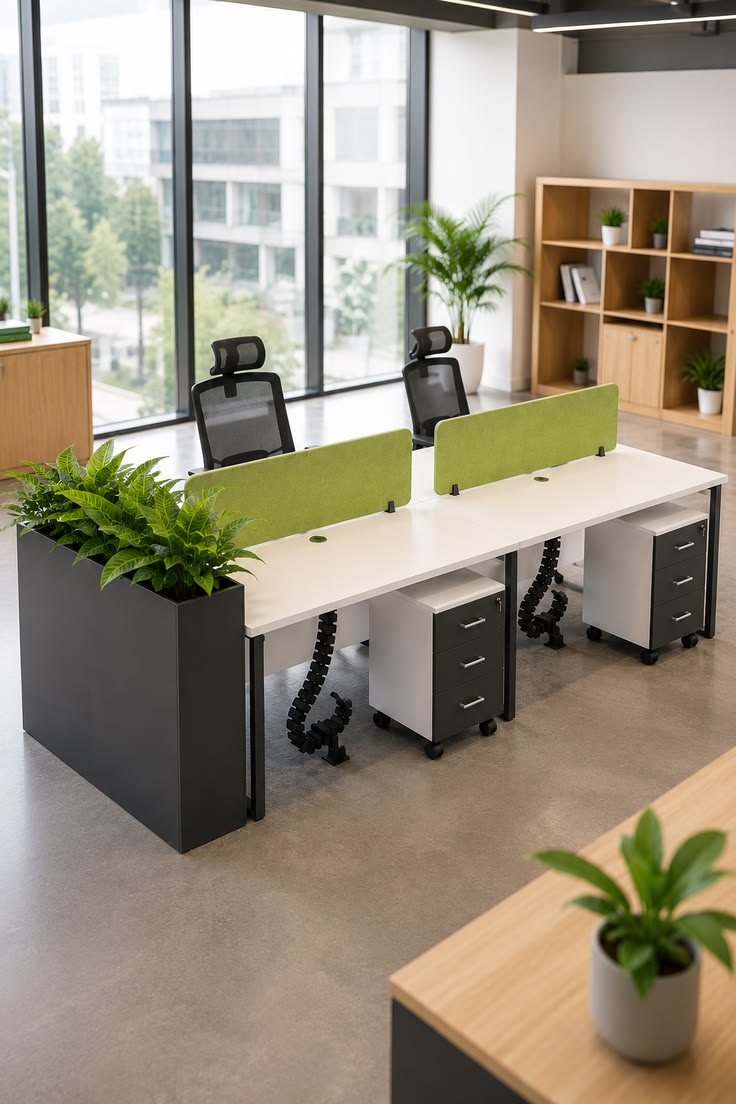 Four Person Face to Face Workstation