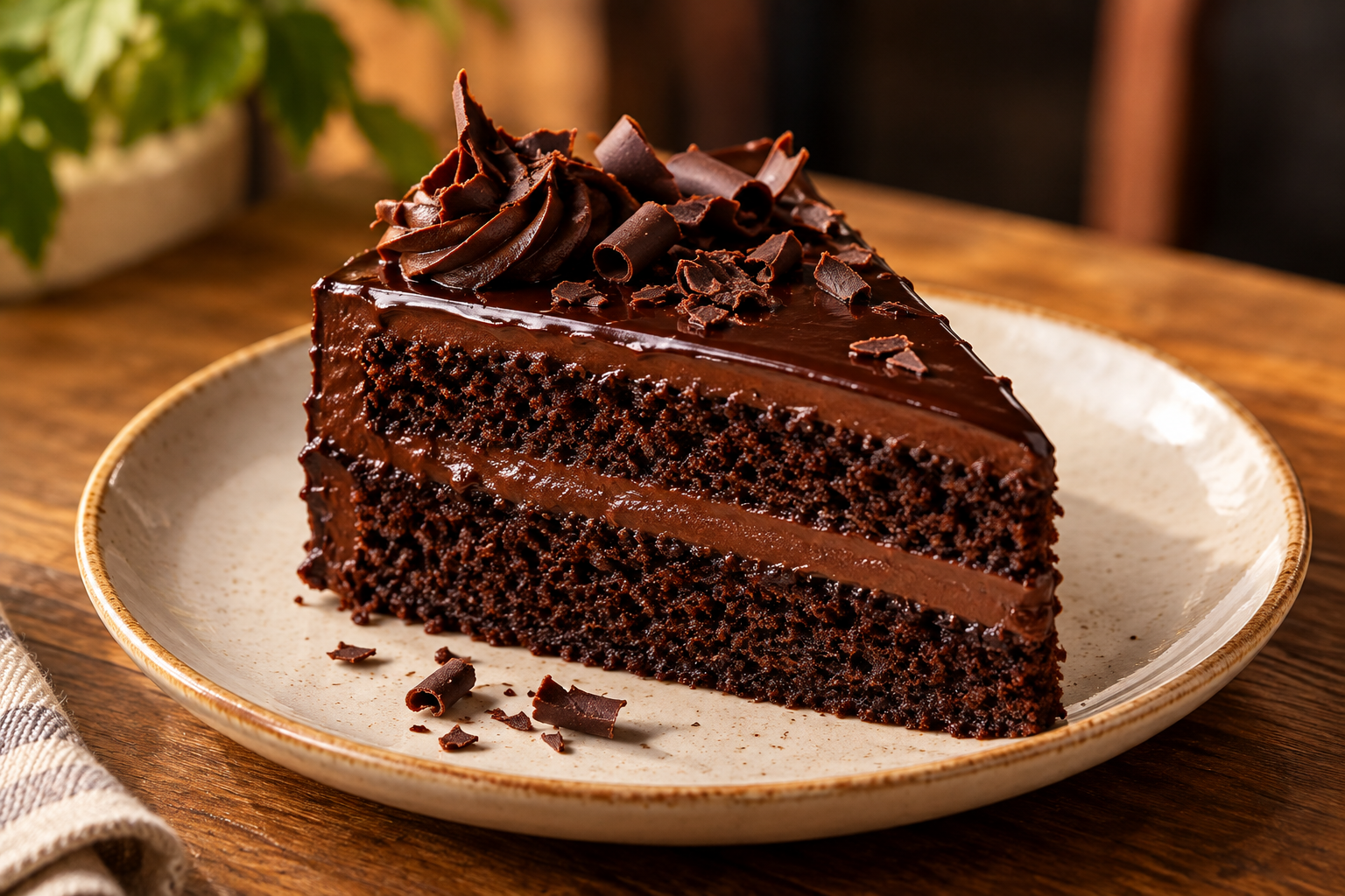 Chocolate Cake Slice