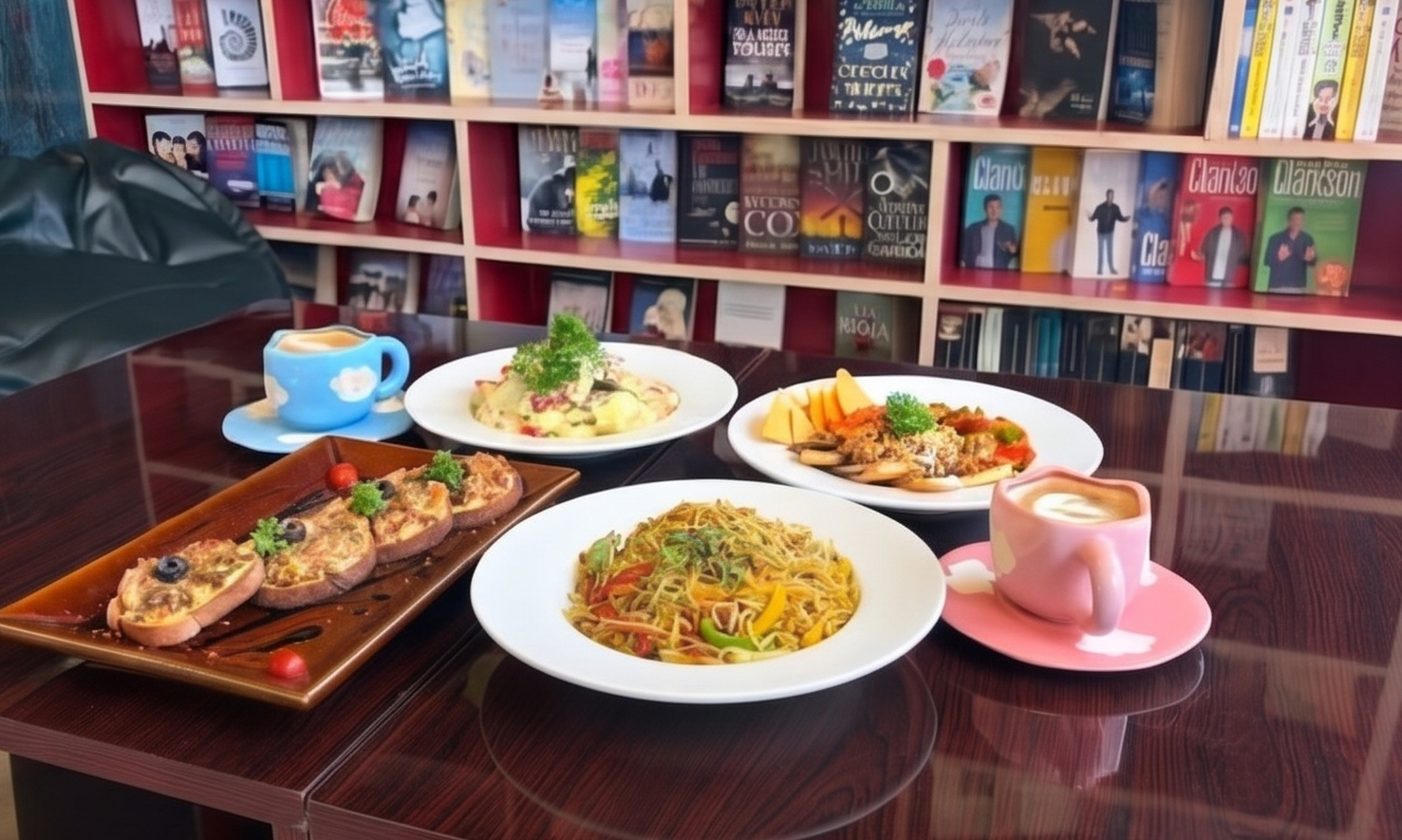 Maulyar BookCafe interior photo 4