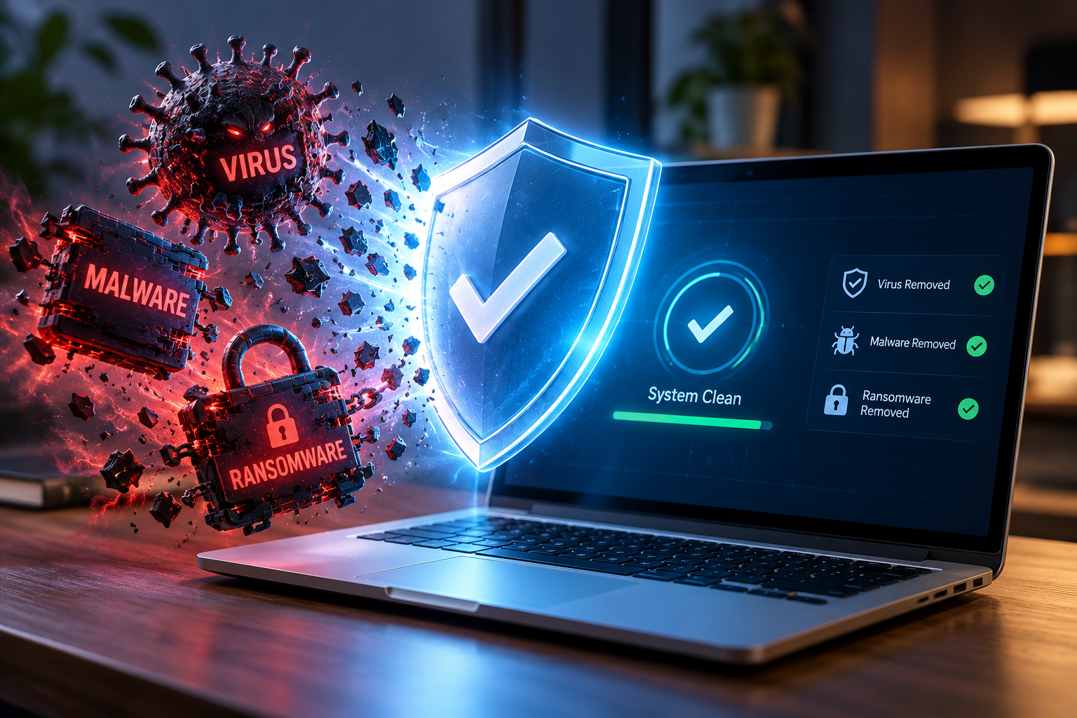 Virus, Malware & Ransomware Removal